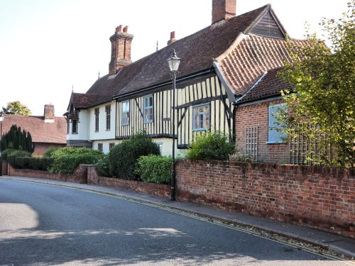Old houses in Halesworth.