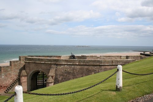 Bamburgh Caste battlements