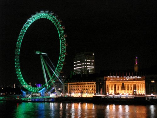 London Eye at night