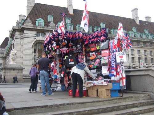 Souvenir stall Westminster Bridge
