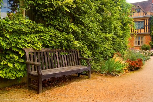 Coughton Court bench