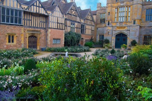 Coughton Court, courtyard.