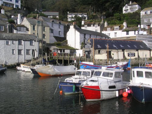 Fishing boats in Polperro harbour
