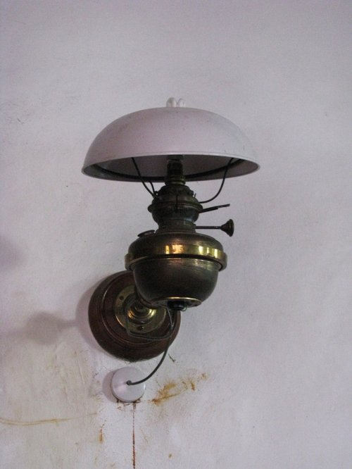Old oil lamp in the Church