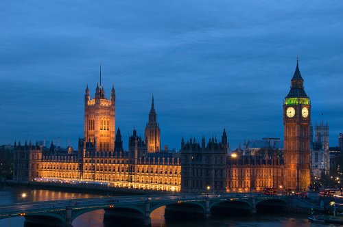 Houses of Parliament at dusk