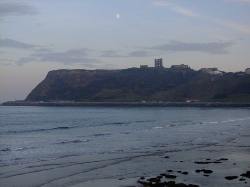 Scarborough Castle by twilight October 2009