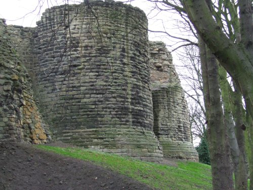 Pontefract Castle in winter