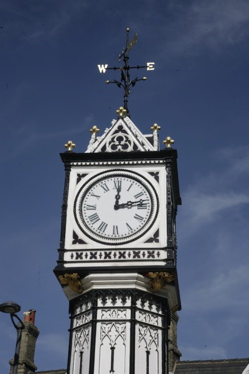 Clock in the square