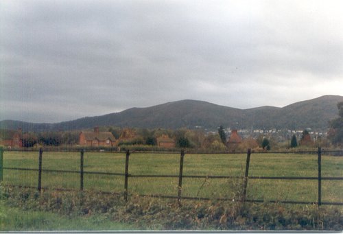 View from Madresfield to Malvern Hills 1996