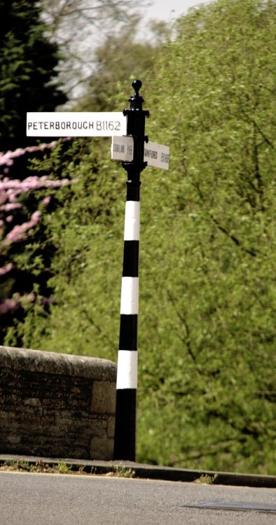 Roadsign to the local villages