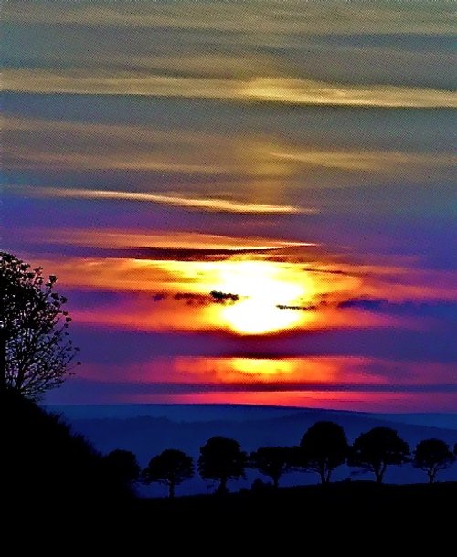 Sunset from Hartington former train station
