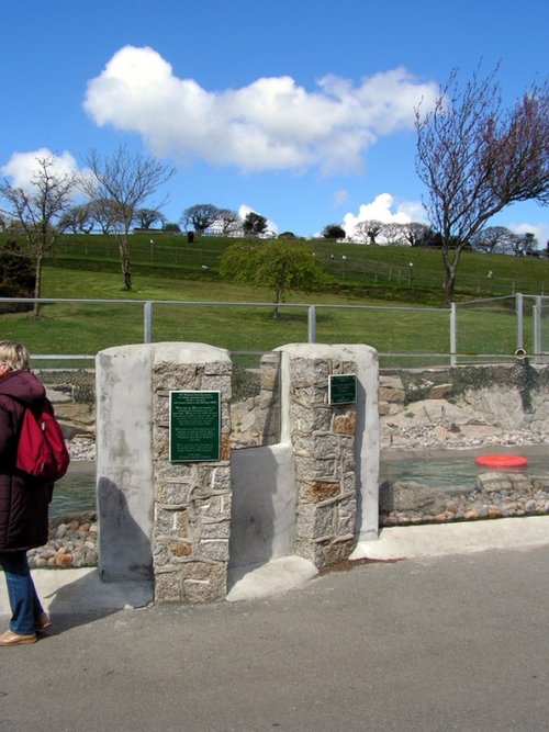 Part of the grounds around the sanctuary,