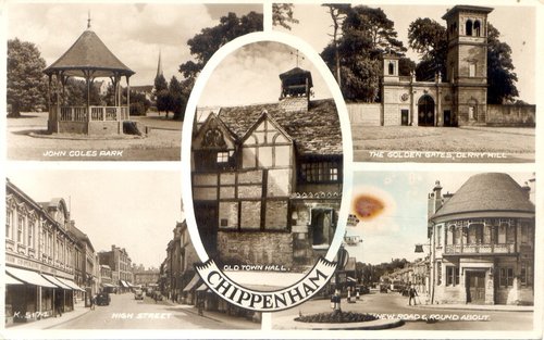Chippenham Wiltshire Postcard 1955