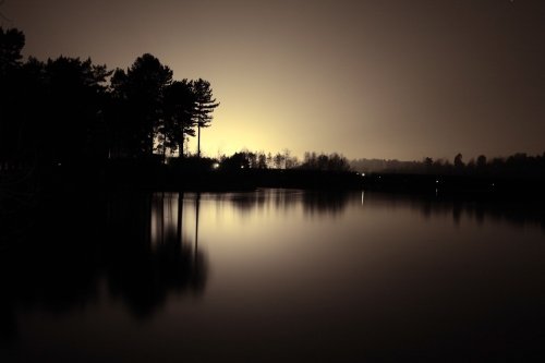 Center Parcs Lake, night view