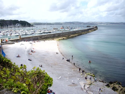 Breakwater Beach and Breakwater, Brixham.