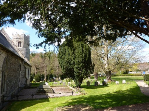 Back view of Church, (workmen were busy at the front)