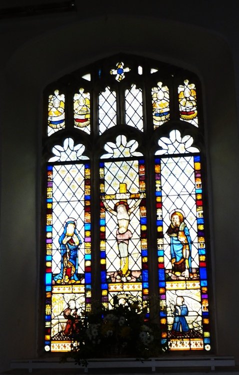 Staind Glass Window in the Church.