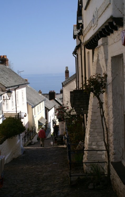 This is Down-Along street. The main street in Clovelly.