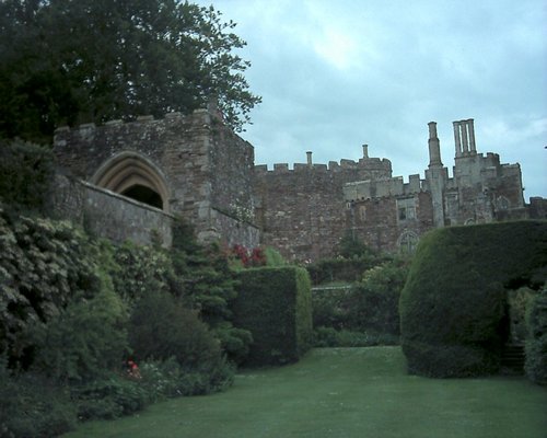 Castle view from upper garden