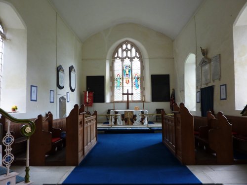 Church Interior, with boxed pews