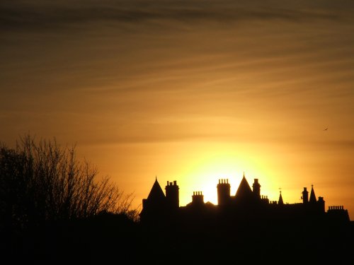 Sunset over the tweed