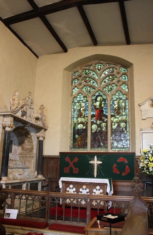 Stained Glass Window in the Church.