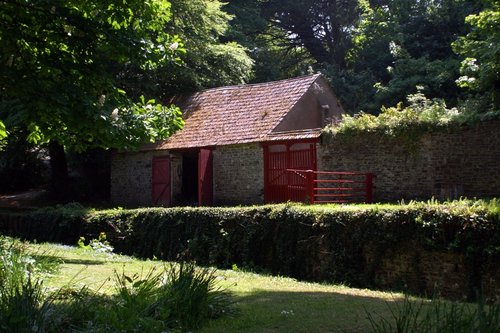 One of the outbuildings.