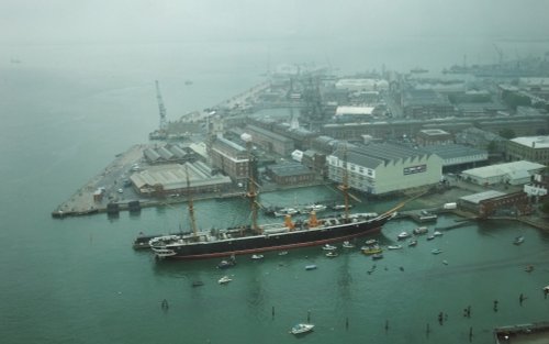 Portsmouth Historic Dockyard from the Spinnaker Tower