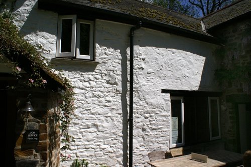 Entrance to the mill workings on the right.