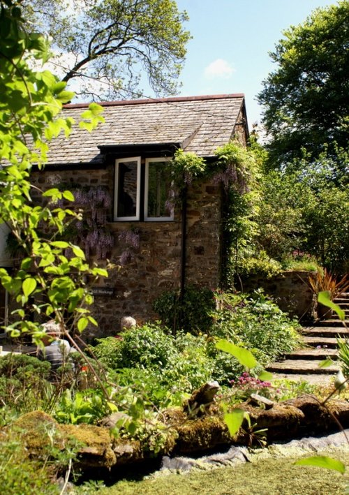 The side of the old mill house.