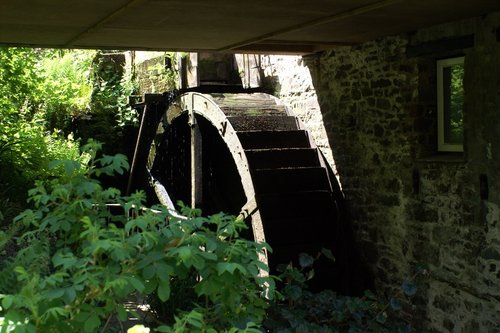 The old mill wheel.