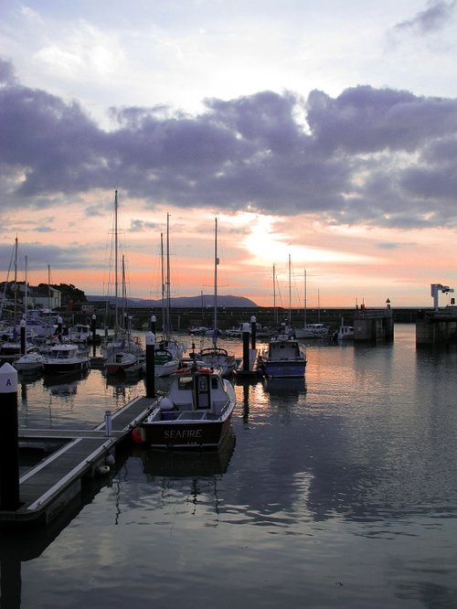 Sunset over Watchet Harbour