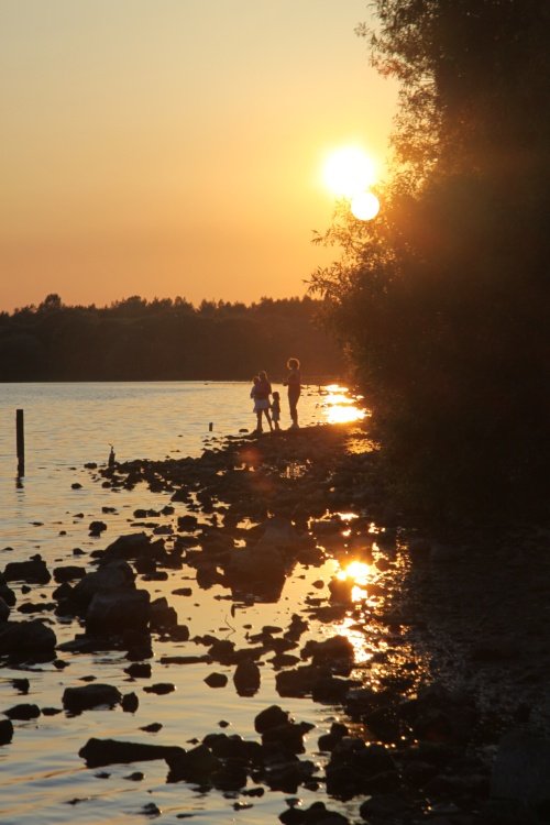 Sunset on Pennington Flash