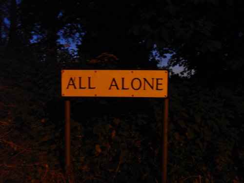 All alone