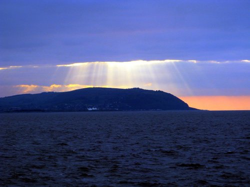 Sunset over Minehead