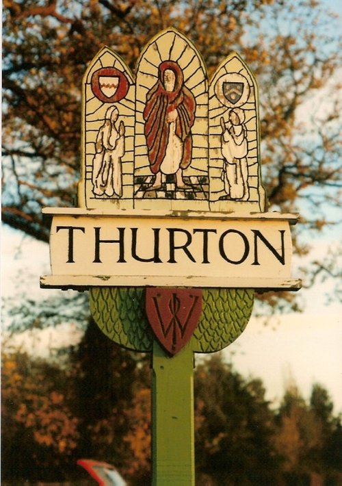 Thurton Village Sign