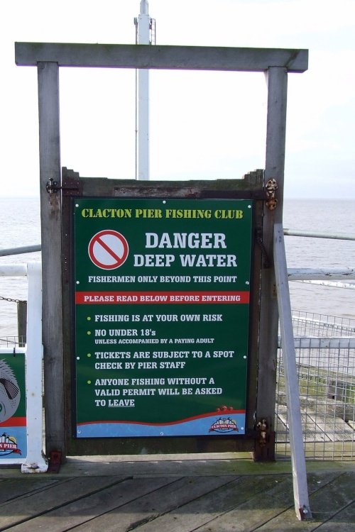 Clacton-on-Sea Pier sign