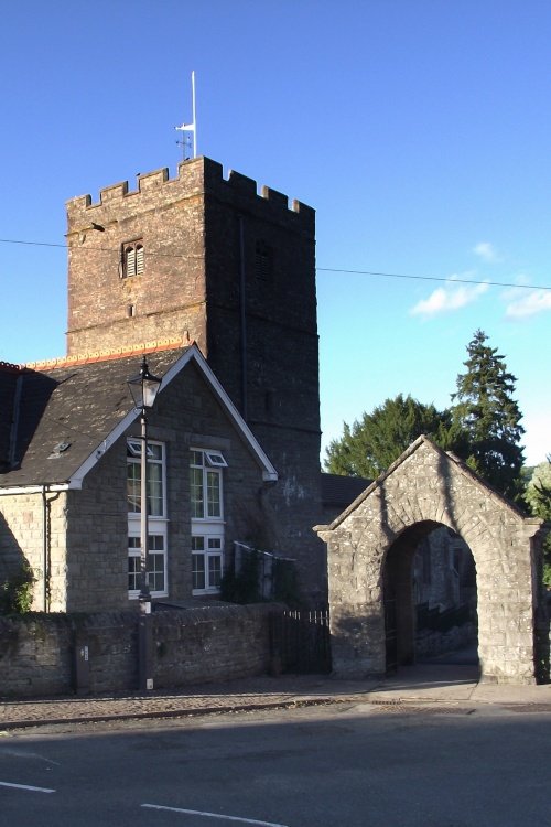 Llangattock. The Parish Church Of St Catwg