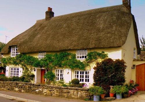 Old English Cottage Wallpaper Background Id 1123850