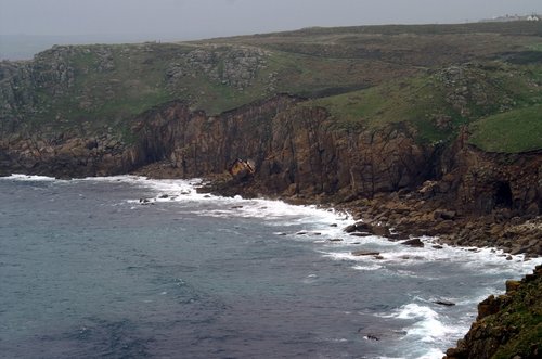 A wreck on the rocks.