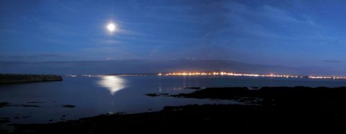 Hartlepool bay at night