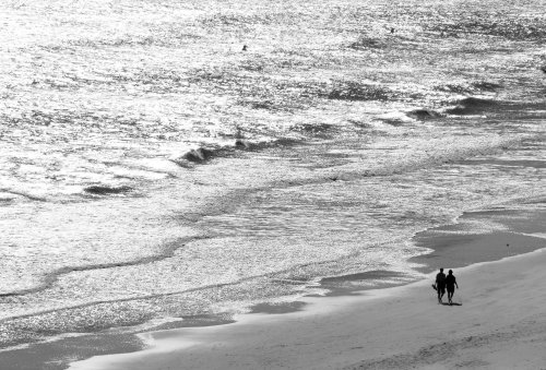 A walk on the beach in October