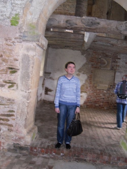 Inside Odda's Chapel (mid XI century) in Deerhurst