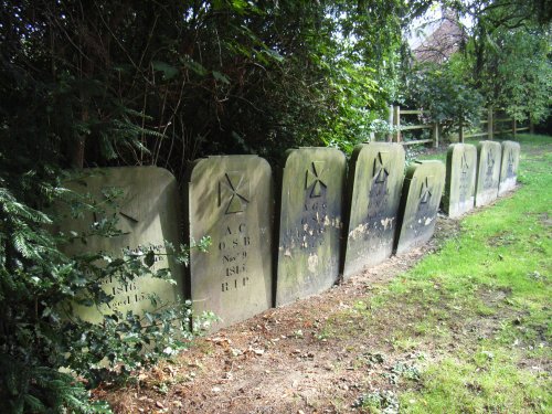 Group of 9 grave tablets,St Peters, Kirkthorpe