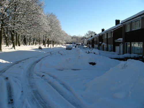 Gateshead in the snow.