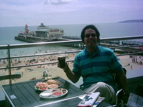 Bournemouth - July 2010 - a spot of lunch with a view !
