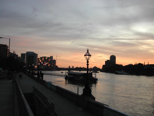 Evening view of River Thames