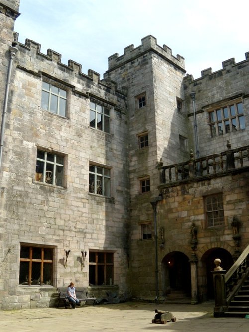 Chillingham Castle courtyard