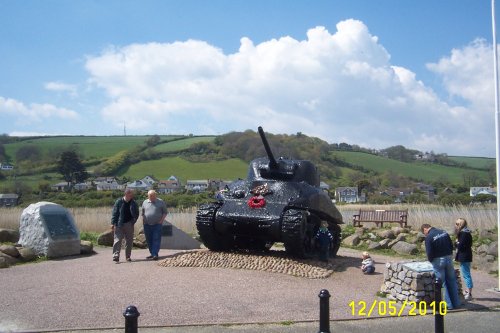 The Tank Memorial at Slapton Sands
