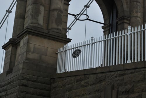 Suspension bridge over the Trent